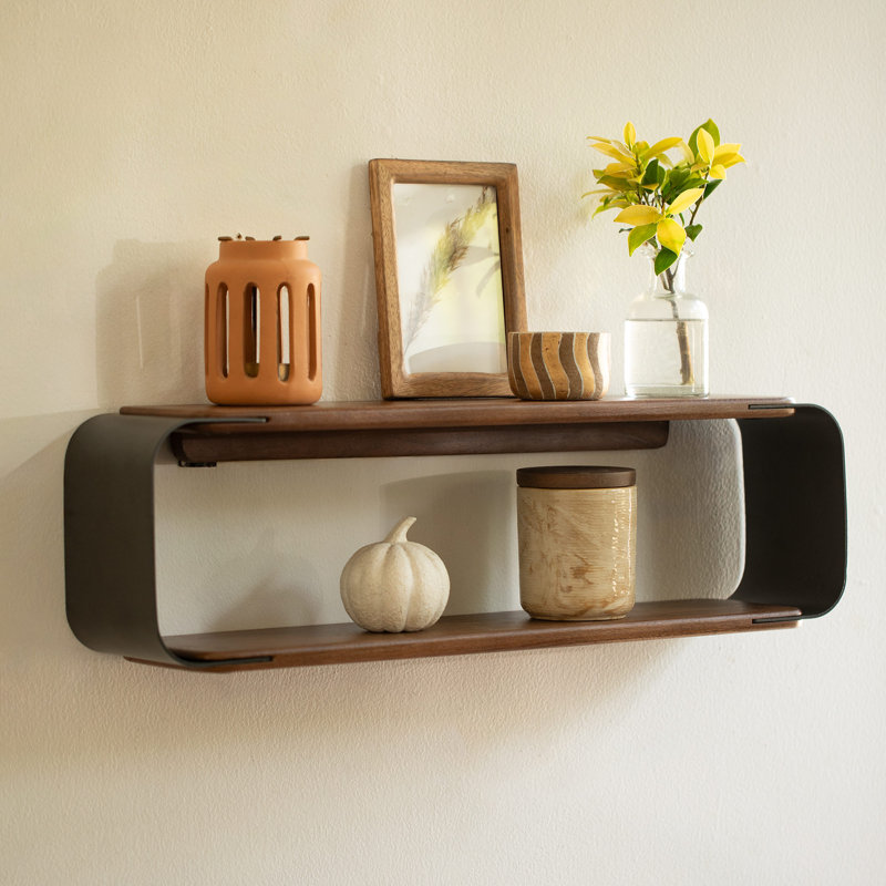 Tablettes murales flottantes en bois Sephine