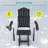 Glider Adirondack Chair with 3-Position Adjustable Backrest, Smooth Motion Chair for Patio, Wood-Like HDPE Outdoor Seating for Patio, Pool, and Yard-542004071