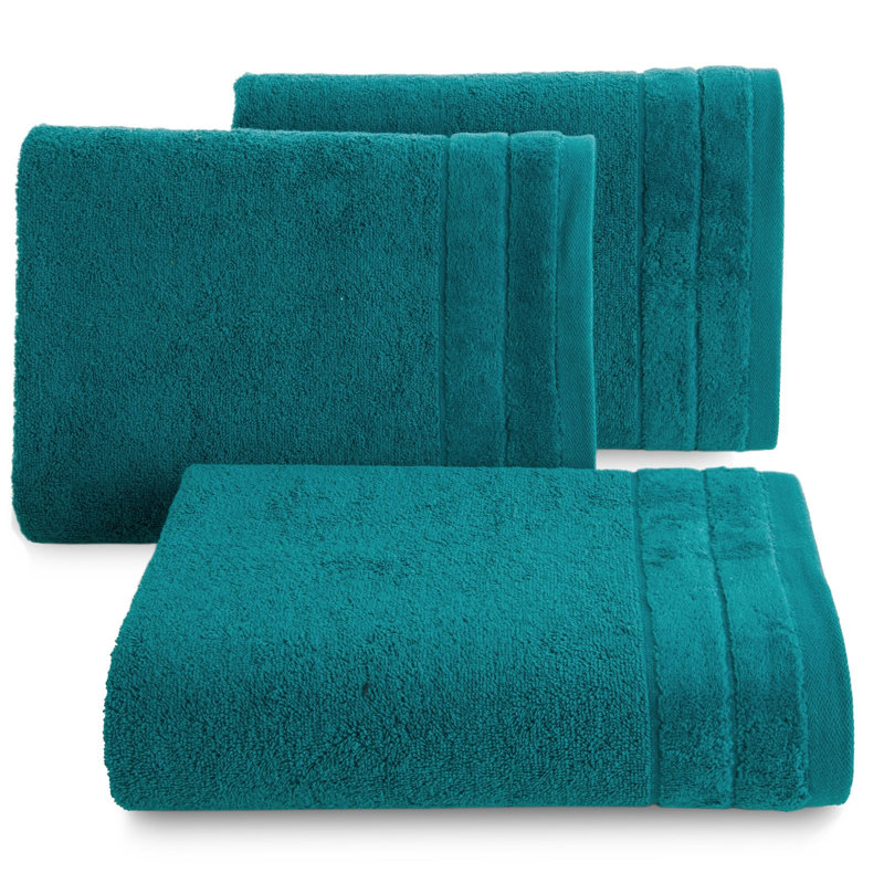 Kirsi Midweight Jacquard Hand Towel, Turquoise