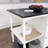 Rolling Kitchen Island With Shelf W/ Storage