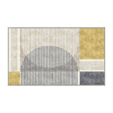 Marcio Abstract Machine Made Hand Loomed Chenille/Polyester Area Rug in Beige/Gray