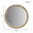 Martha Stewart Luna Natural Rattan Round Wall Mirror