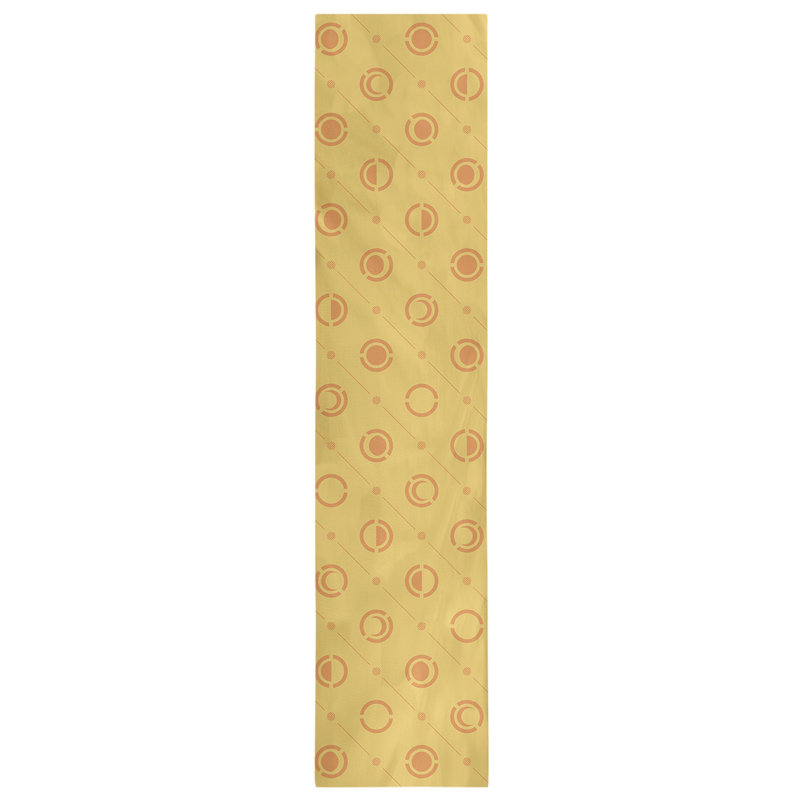 Classic Moon Phases Table Runner, 16" x 72", Gold/Light Orange