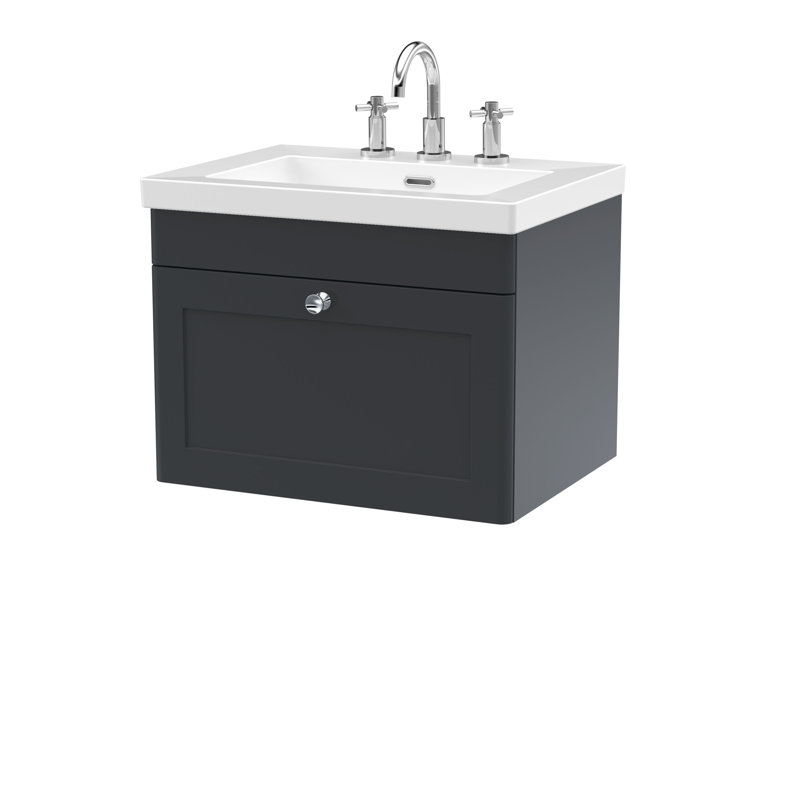 Classique Bathroom Vanity, Soft Black, 61.3 cm W