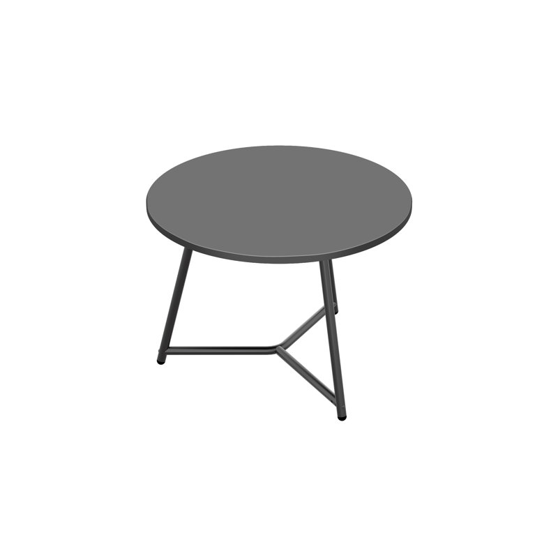 Three Leg Coffee Table, 43.5cm H x 60cm W x 60cm D, Black