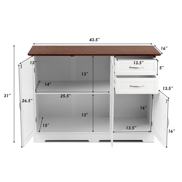 Latitude Run® 43.5'' Sideboard | Wayfair