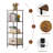 4 - Tier Black Storage Shelf