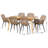 Yamileth 6 - Person Rattan Dining Set