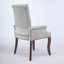 Chaise d'appoint rembourrée avec pieds courbés-120974042