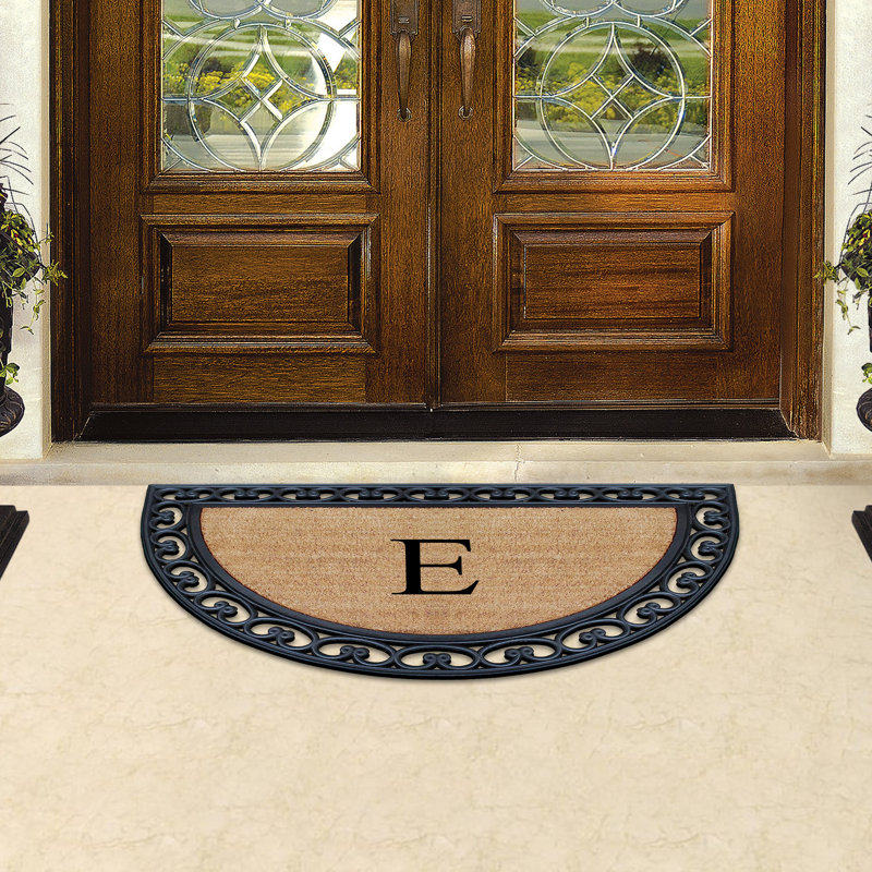 Paillasson antidérapant pour porte d'entrée extérieure Vanslyke, E