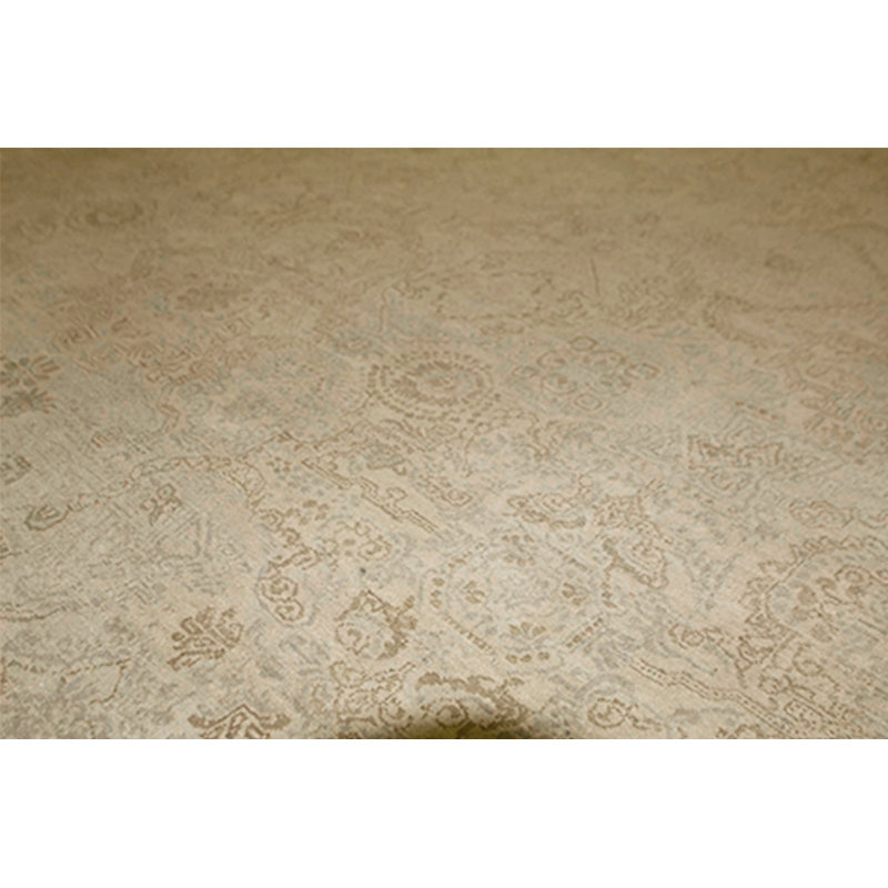 Wool Oriental Area Rug in Beige
