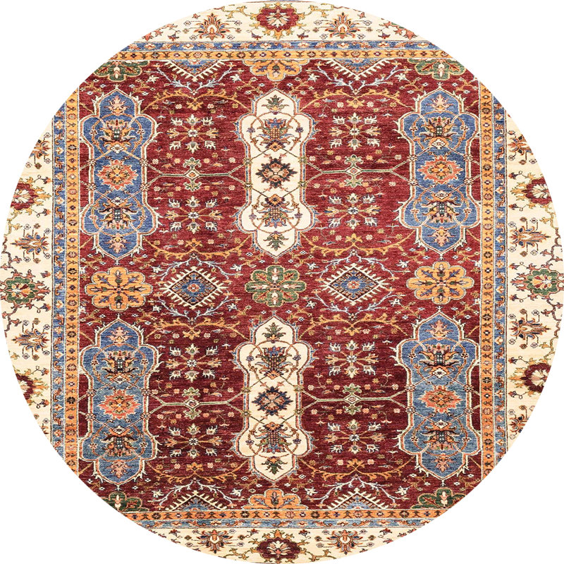 Tapis abstrait moderne 3264, Rond 7 pi
