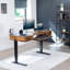Bureau électrique VIVO 55 po x 24 po avec pieds à l'arrière, plateau brun rétro, série RB5MN-97136541