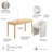 54W Writing Desk And Upholstered Barrel Office Chair Set For Home Office
