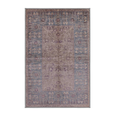 Tapis oriental brun / bleu