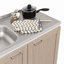 Ensemble de meubles de cuisine Ashura 39,3 po L en bois fabriqué, comprenant un meuble sous-évier et un meuble haut.-134300428
