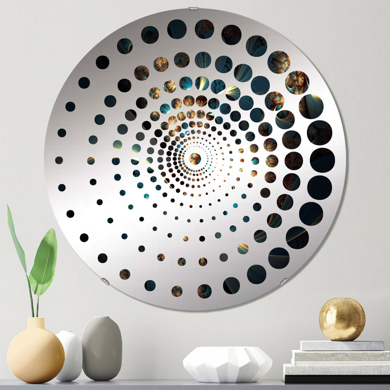 Rumford - Miroir mural spiralé, 23,6 po x 23,6 po