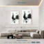 Coq Brampt noir et blanc-108598468