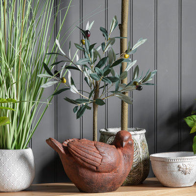Faux Olive Tree Plant in Plastic Pot