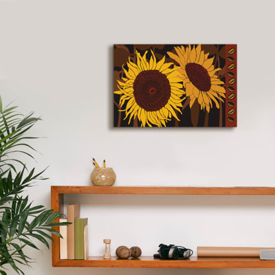 'Tournesol 1' by Art Licensing Studio Canvas Wall Art