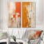Coucher de soleil «Sunset Reverie Collage I», ensemble de 2 décorations murales abstraites-102583274-102583277