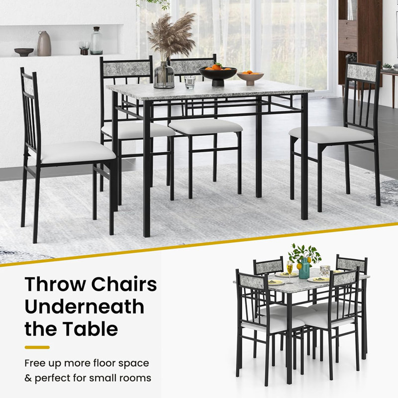 Caspar 5 Piece Dining Set