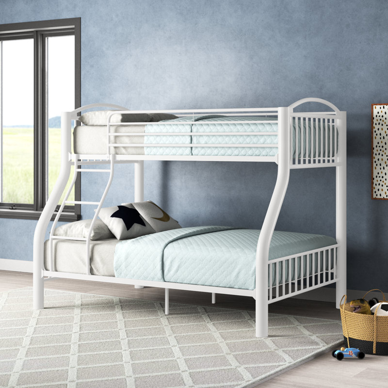 Malakai Kids Twin Over Full Bunk Bed, White