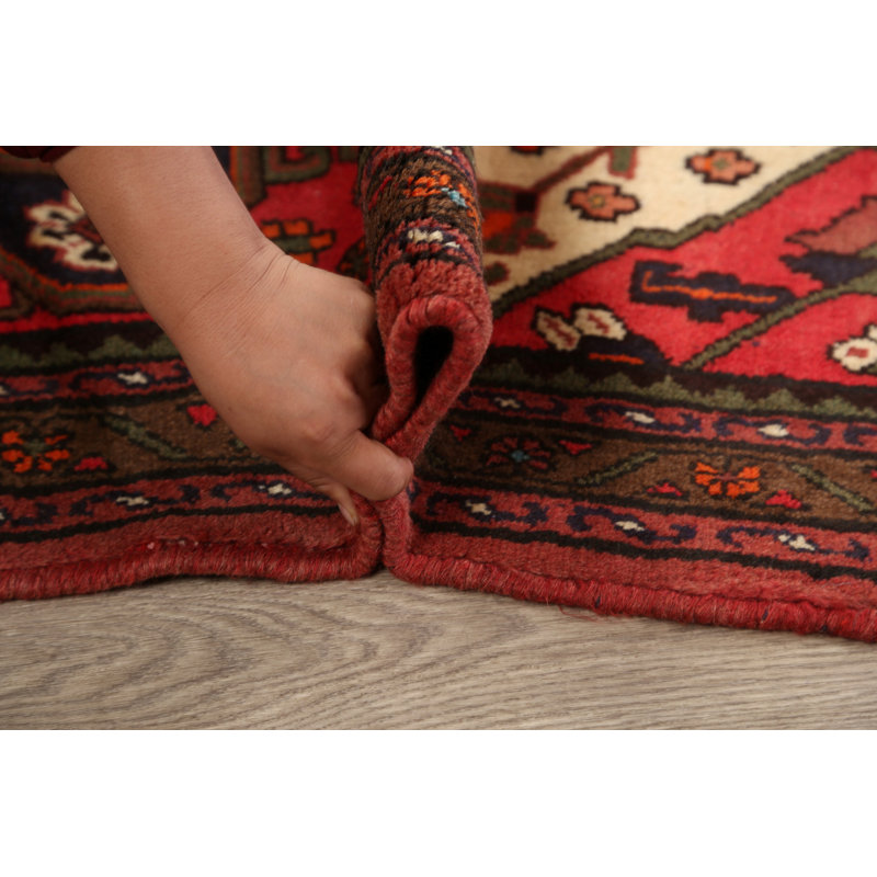 One-of-a-Kind 3'4" X 5'2" Wool Area Rug in Red