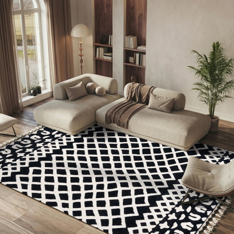 Tapis en laine noué à la main Kal, Rectangle 8 pi x 10 pi