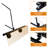 60 Inch Tow Behind Pine Straw Rake for ATV, Lawn Tractor or Mower – 24 Durable Steel Tines – Corrosion Resistant Dethatcher for Pine Needles – Heavy Duty Manual Garden Tool – Black