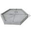 Gray Hexagonal Decorative Tray