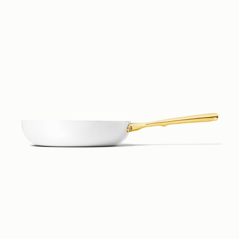 Caraway 10.5" Iconics Nonstick Ceramic Fry Pan Black/Gold, White/Gold