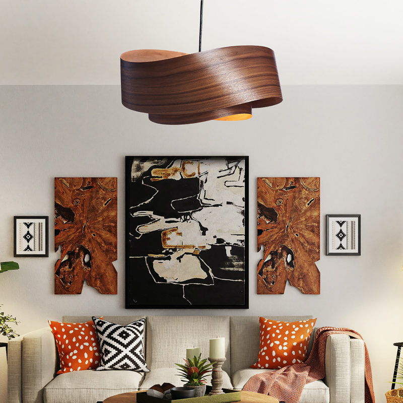 Flow 4 - Light Chandelier, 11" H x 33" W x 31" D, 4