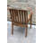Kinsler Eucalyptus Slat Back Stackable Outdoor Dining Armchair with Cushions