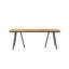 Leonara Rectangular Solid Wood Outdoor Dining Table - 200 cm W 100 cm D