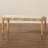 Colombano Rattan and Mahogany wood Bench