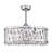 Quara 26 Inch Modern Glam Modern Crystal Ceiling Fan 6 Light with Remote