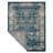 Crayton Machine Made Heatset Polypropylene Area Rugs - 5'x8', Rectangle Shape, Blue Color, Classic Oriental Traditional Design, Medium Pile Machine Made Area Rugs-30779381