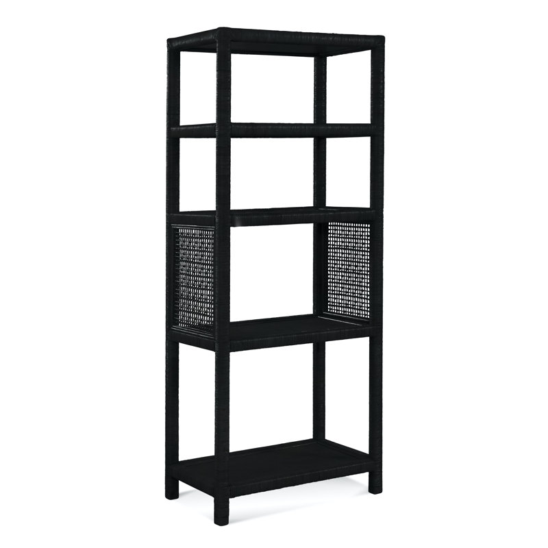 Pine Isle Etagere Bookcase, Black