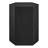 Kade Faceted Wood Side Table in Black