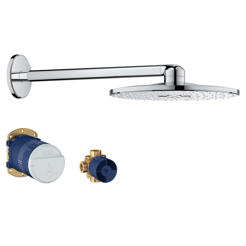 Rainshower™ Smartactive Multi Function Fixed Shower Head with SpeedClean Nozzles, StarLight Chrome