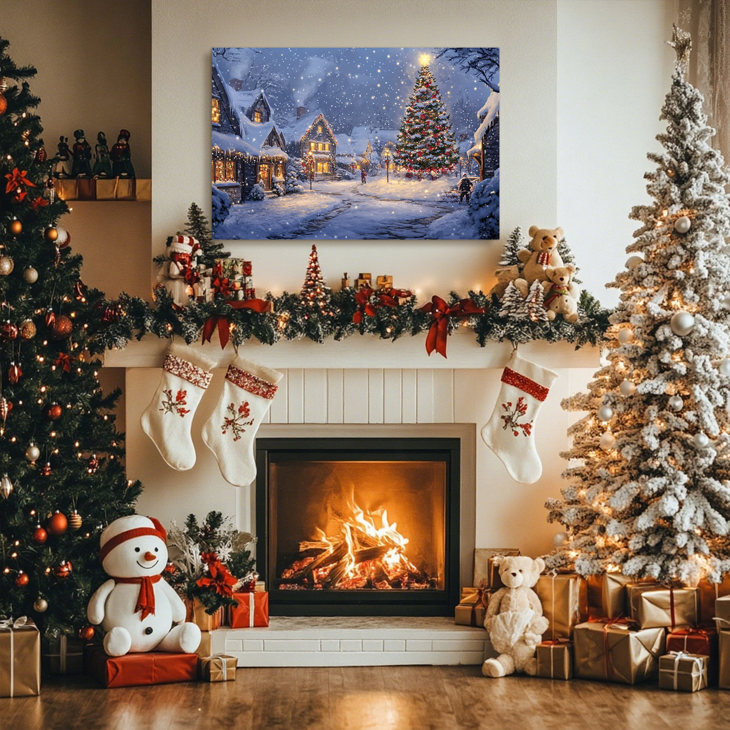 The Holiday Aisle® Christmas Wall Art Festival Canvas Art Printing