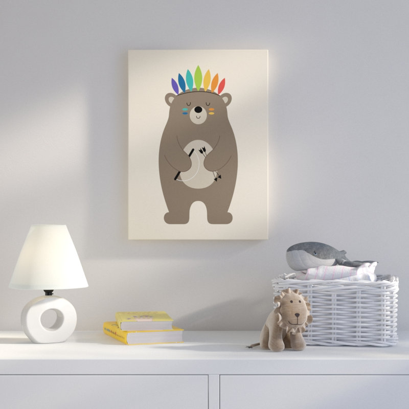 Art sur toile Anja «Be Brave», H 19 po x l 14 po x P 2 po