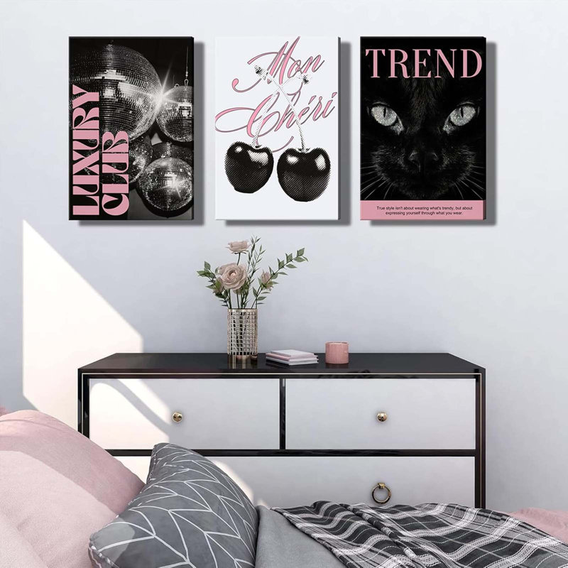 3 Piece Wrapped Canvas Print, 40 cm H x 30 cm W