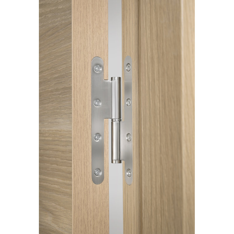 Porte intérieure pré-suspendue en chêne blanc Urban Liso de finition italienne, L 30 po x H 96 po