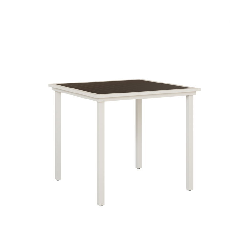 Table de bar carrée 44 po Lumley, Noir