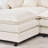 101.9-Inch Three-Seater Sofa, Made Of Chenille Fabric, Equipped With A Movable Footstool, Modular Design, Suitable For Various Settings Such As Living Rooms, Bedrooms, And Apartments.-1972506791
