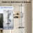 Ensemble de robinet de douche d'extérieur, système de douche thermostatique exposé avec pluie de 10 po et douchette combinée-110431458