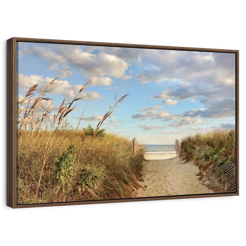 Long Island Aulelei, 19 po x 13 po, Cadre flottant noyer