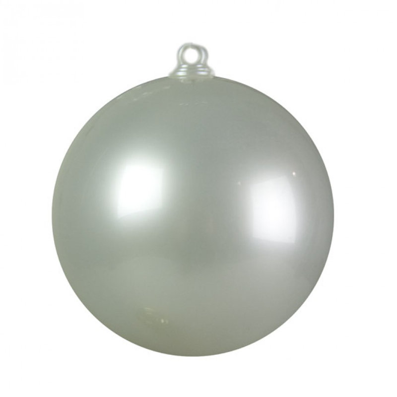 Bauble, 17.5cm H x 17.5cm W x 17.5cm D, Platinum
